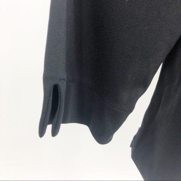 Amanda Smith Blouse Button Front Black Medium - Picture 5 of 8